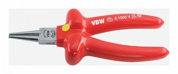 Szczypce okrągłe krótkie VDE 1000V 160mm izolowane szczęki wzmocnione 601-0 87601005 VBW