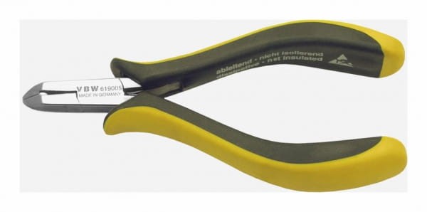 Szczypce tnące ukośne ESD dla elektroników 125mm wysmukłe odgięte 30 stopni antystatyczne 619 87619005 VBW
