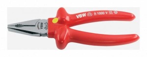 Szczypce uniwersalne VDE 1000V izolowane 180mm szczęki wzmocnione 596-3 87596310 VBW