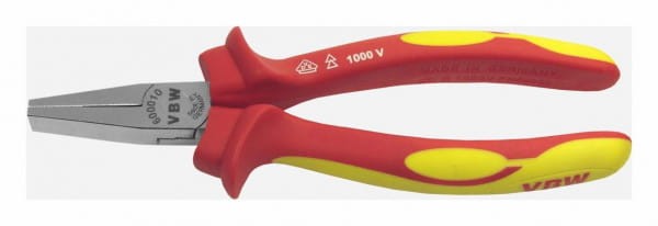 Szczypce płaskie krótkie VDE 1000V 160mm szczęki wzmocnione 600 87600010 VBW