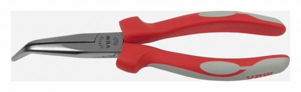 Szczypce półokrągłe dla mechaników Langbeck odgięte 45 stopni 200mm szczęki wzmocnione 576 87576115 VBW