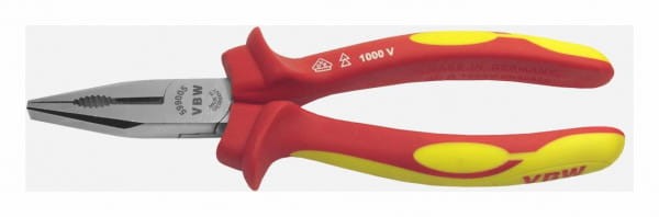 Szczypce uniwersalne dla elektryków VDE 1000V L 170mm szczęki wzmocnione 599 87599005 VBW