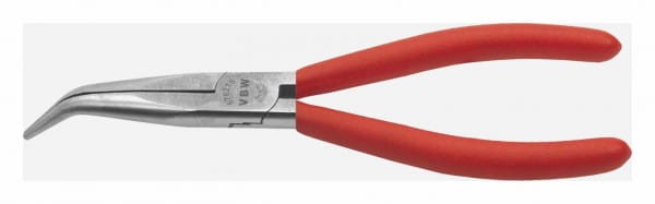Szczypce półokrągłe dla mechaników Langbeck odgięte 45 stopni 200mm szczęki wzmocnione 576-2 87576215 VBW