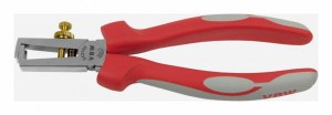 Szczypce do ściągania izolacji do 5mm L 160mm ze śrubą regulacyjną szczęki wzmocnione 543 87543105 VBW