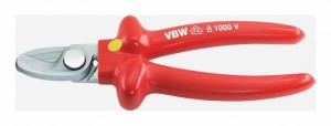 Nożyce do cięcia kabli VDE 1000V 220mm izolowane wzmocnione 602 87602010 VBW