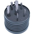 Zestaw frezów węglikowych 3-10mm trzpieniowych 4-ostrzowych 6szt. SwissTech SWT1615028A