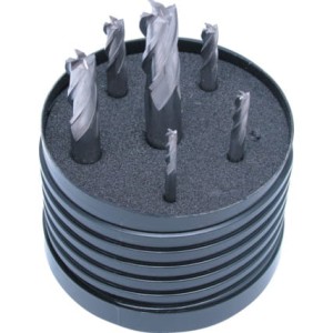 Zestaw frezów węglikowych 3-10mm trzpieniowych 4-ostrzowych 6szt. SwissTech SWT1615028A