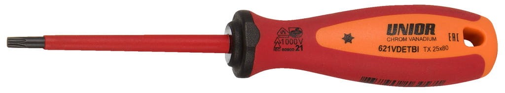 Wkrętak Torx TBI o profilu TX w izolacji VDE TX15 Unior (616455) 621VDETBI