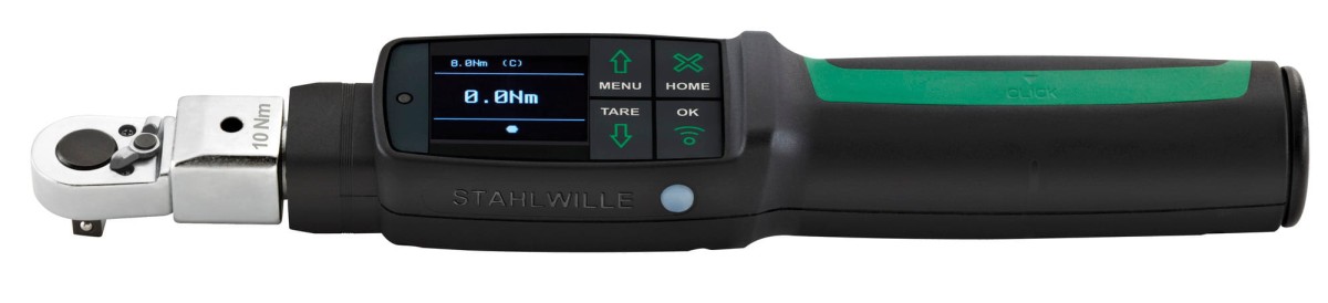 Klucz dynamometryczny elektroniczno-klikowy 40-400Nm z pomiarem kąta obrotu z grzechotką 3/4" w Skrzynce Stahlwille 96501040