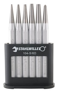 Zestaw punktaków i dobijaków 6szt. w stojaku Stahlwille 96700601