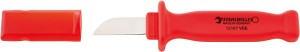 Nóż do kabli klinga prosta L-50mm izolowany 1000V VDE Stahlwille 77020700