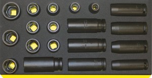 Zestaw TCS 1/3 nasadek udarowych 1/2" 19 elementowy Stahlwille 96838777