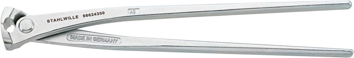 obcęgi do drutu zbrojarskiego L-300mm o zwiększonym przełożeniu chromowane Stahlwille 66624300