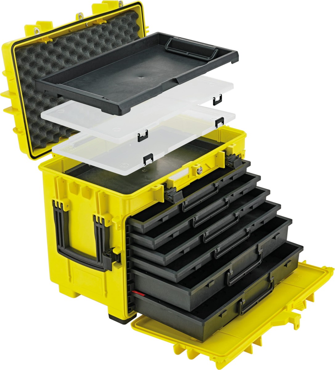 Skrzynia na kółkach żółta Stahlwille 81091301