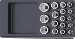 Zestaw ABS 1/3 nasadek 1/2" 6-kątnych 10-32mm 17-Częściowy Stahlwille 96838112