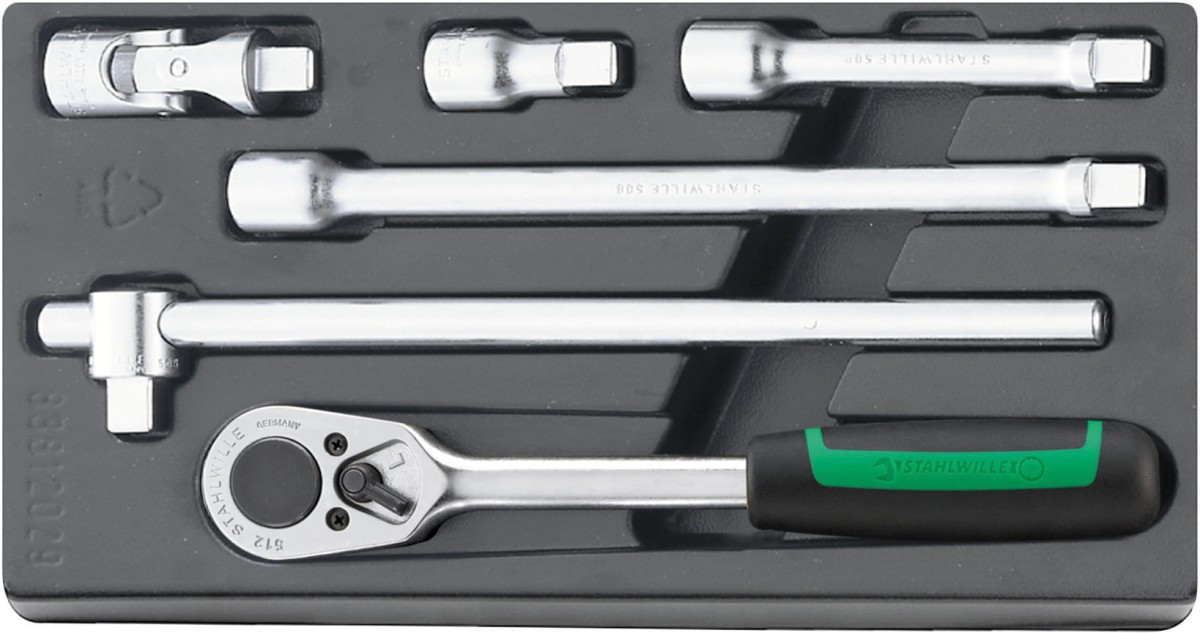 Zestaw ABS 1/3 grzechotka 1/2" + akcesoria 6-Części Stahlwille 96838113