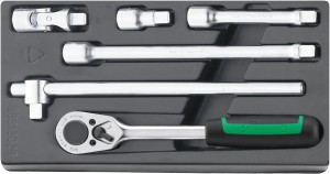 Zestaw ABS 1/3 grzechotka 1/2" + akcesoria 6-Części Stahlwille 96838113