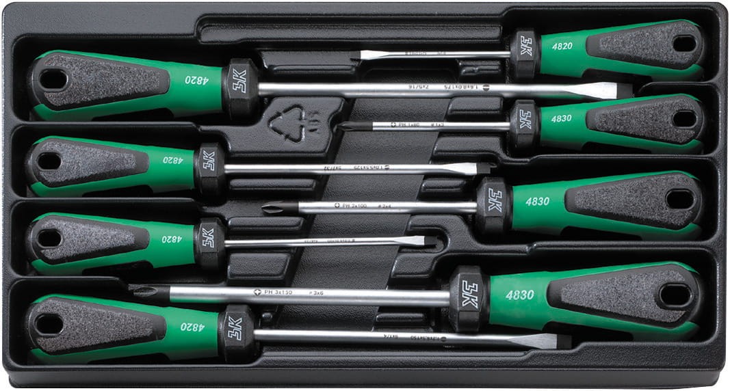 Zestaw ABS 1/3 wkrętaków 3K DRALL 8-Częściowy Stahlwille 96838135