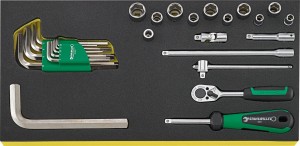 Zestaw TCS 1/3 grzechotka 1/4" z akcesor.+ klucze trzpieniowy 27-Częściowy Stahlwille 96838176