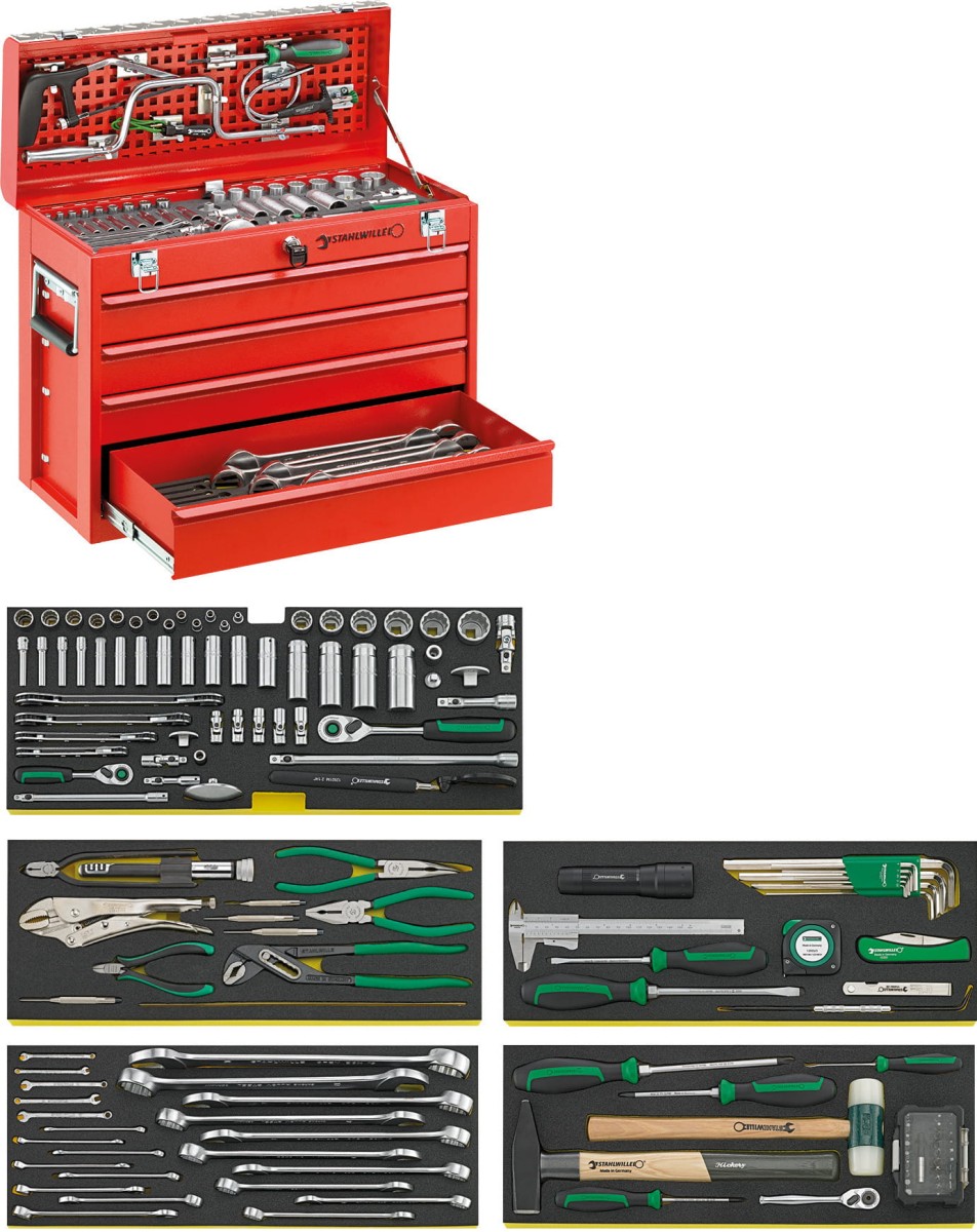 Zestaw TCS 121 narzędzi w Skrzyni warsztatowej RED BOX Nr 13216/4 Stahlwille 98814803