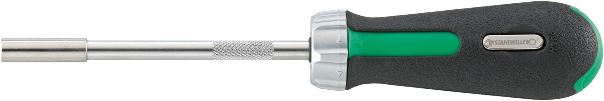 Rękojeść grzechotkowa długa do końcówek typu BIT 1/4" wewn. 6-kąt Stahlwille 18120001 1szt.