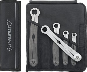 Zestaw kluczy oczkowych otwartych szybkich 5-elementowy Stahlwille 96411005