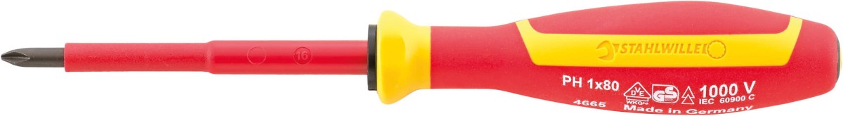 46651003 wkrętak krzyżowy PH3 VDE/1000V DRALL+ Stahlwille 46653003
