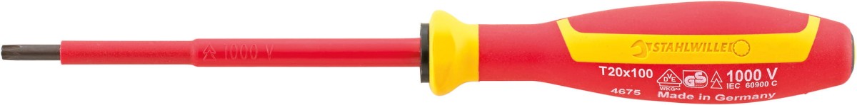 46751010 wkrętak Torx T10 VDE/1000V DRALL+ Stahlwille 46753010