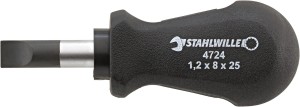 Wkrętak płaski 1,2x8x25mm krótki DRALL Stahlwille 47241080