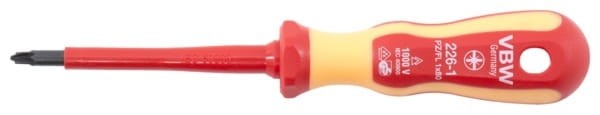Wkrętak krzyżowy PZ1 izolowany VDE 1000V 226/1 87226110 VBW