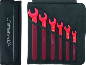 Zestaw kluczy płaskich jednostronnych 10-22mm 6-elementowy izolowane 1000V VDE Stahlwille 96404301