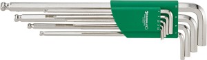 Zestaw kluczy trzpieniowych 1,5-10mm z kulistą końcówką imbusowych 9-częściowy Stahlwille 96432600