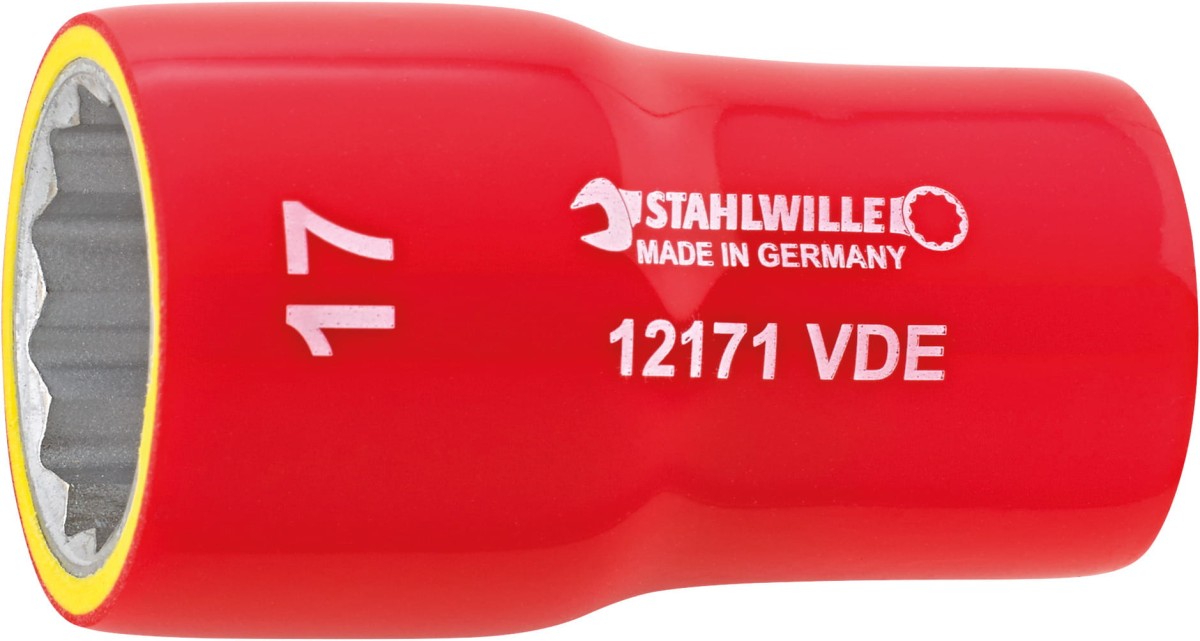 Nasadka 3/8" 8mm 12-kątna krótka izolowana 1000V VDE Stahlwille 02380008