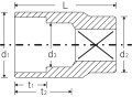 Nasadka 1/2" 12mm 12-kątna krótka Stahlwille 03010012