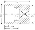 Nasadka 3/4" 36mm 6-kątna krótka Stahlwille 05010036