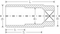 Nasadka 3/4" 30mm 6-kątna długa Stahlwille 05020030