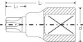 Nasadka wkrętakowa 3/4" T100 Torx Stahlwille 05100100