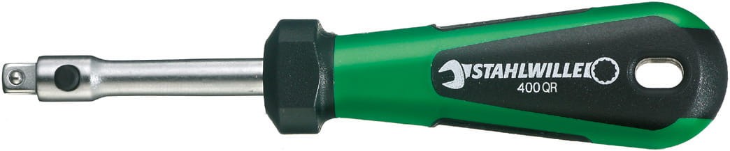 Rękojeść 1/4" QR z czworokątem 150mm z modułem zatrzaskowym QR Stahlwille 11051010
