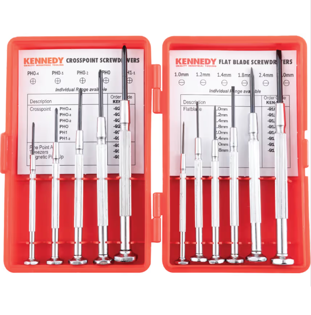 Zestaw wkrętaków dla jubilerów i zegarmistrzów 11szt. Kennedy KEN5729050K