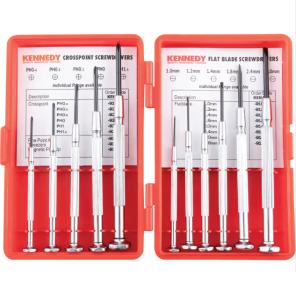 Zestaw wkrętaków dla jubilerów i zegarmistrzów 11szt. Kennedy KEN5729050K KEN-572-9050K