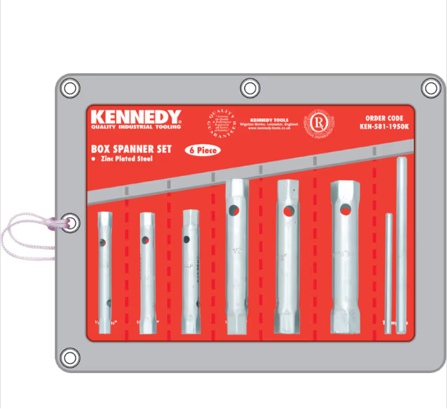 Zestaw kluczy rurkowych 1/4"-3/4" 6szt. calowych Kennedy KEN5811950K