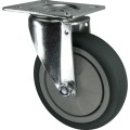 Kółko obrotowe z blaszką mocującą 125mm gumowe Atlas Workholders ATL9450516K