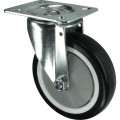Kółko obrotowe z blaszką mocującą 125mm PU poliuretanowe Atlas Workholders ATL9450616K