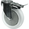 Kółko z hamulcem obrotowe z otworem 125mm nylonowe Atlas Workholders ATL9450636K
