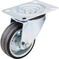 Kółko obrotowe z blaszką mocującą 80mm gumowe STEEL CENTRE Atlas Workholders ATL9451446K