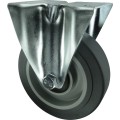 Kółko stałe z blaszką mocującą 125mm GREY gumowe Atlas Workholders ATL9451510K