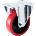 Kółko stałe z blaszką mocującą 100mm PU poliuretanowe Atlas Workholders ATL9451668K