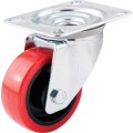 Kółko obrotowe z blaszką mocującą 80mm PU poliuretanowe Atlas Workholders ATL9451686K
