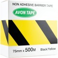 Taśma odgradzająca czarno-żółta 75mm 500m Avon AVN9643760K-1