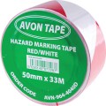 Taśma ostrzegawcza biało-czerwona 50mm Avon AVN9644040D AVN-964-4040D